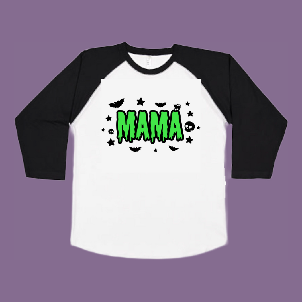 Spooky MAMA baseball