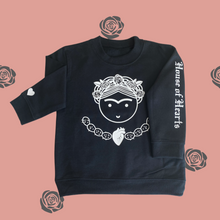 Load image into Gallery viewer, Black Little Frida Crew
